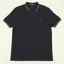 Fred Perry Twin Tipped Polo Shirt M3600 - Navy/Nut Flake/Oxblood